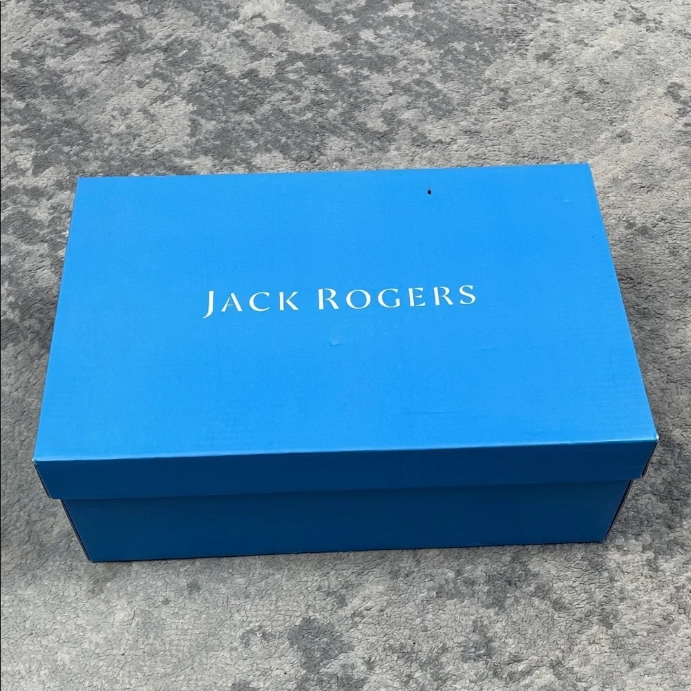 NIB Jack Rogers Mia Canvas Low Top Platform Sneaker White Gold Sz 9.5